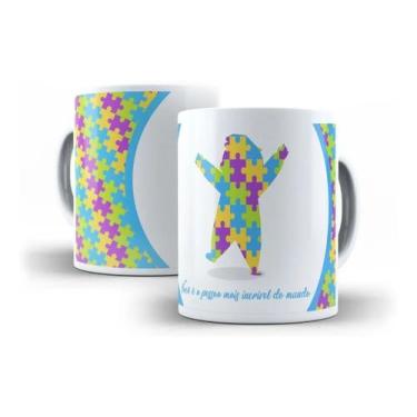 Imagem de Caneca Porcelana Autista TDAH Você É A Pessoa Mais Incrível Que Existe