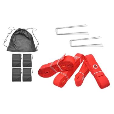 Imagem de menolana Linhas de vôlei de praia (8m 16m Comprimento) Acessórios para exercícios Kit de marca, Vermelho