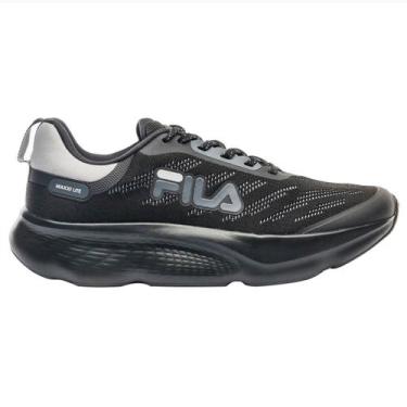 Imagem de Tênis de Corrida Maxxi Lite Masculino - Fila, Preto, Grafite, 39