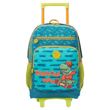 Imagem de Mochila de Rodinhas Xeryus 16 College Dino Verde-Masculino
