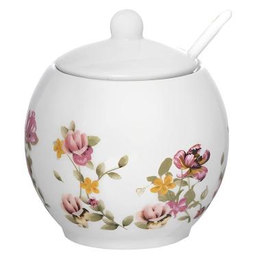 Imagem de Açucareiro Le Jardim em Porcelana com Colher 350ML