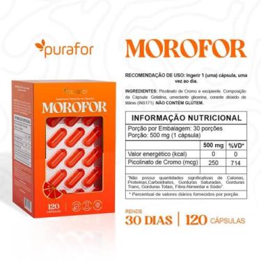 Imagem de Morofor Suplemento com Laranja Moro l 120 Cáps l Purafor