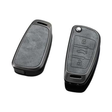 Imagem de Capa De Chave De Carro Em Couro E Liga Audi Para A1 A3 A4 A5 A6 A7 Q3 