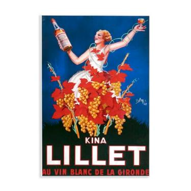 Imagem de Stupell Industries Placa de parede de vinho lillet vintage Kina por Marcus Jules, 13 x 19