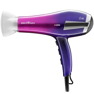 Imagem de Secador De Cabelos Britania Ultra Lux 2100w 3 Temperaturas Roxo 110V