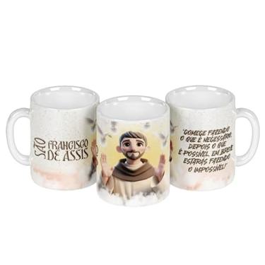 Imagem de Caneca branca católica santinhos (17381)