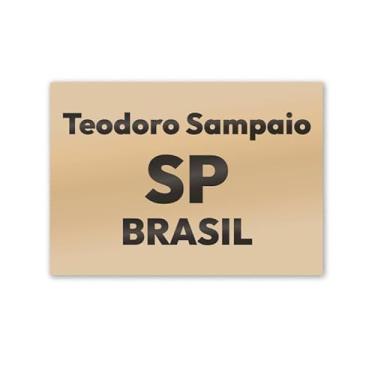 Imagem de Imã de Geladeira Teodoro Sampaio São Paulo MDF 8cm x 5cm