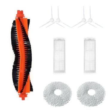Imagem de Kit de acessórios de aspirador de pó compatível com Xiao-Mi C101/X20 (não para X20 Max/X20 Pro/X20+), peças de substituição de aspirador de pó robô vassoura (1 escova principal + 4 escovas laterais +
