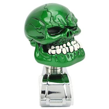 Imagem de EVGATSAUTO Spinner de Volante Skull Spinner Suicide Power Handle Aplicação para a Maioria Dos Caminhões de Carro Tractors Barcos de Instalação Fácil Substituição Direta Alta Precisão Excelente (Verde)