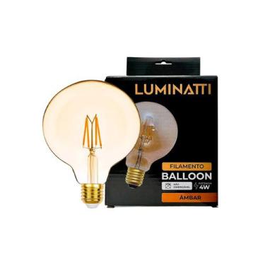 Imagem de Lâmpada Balloon LED Filamento Retro Ambar 2400K 4W Bivolt  LM560 - Lum