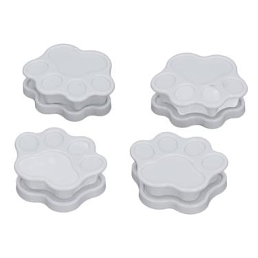 Imagem de 4pcs Potty Training Padter portador forte ímãs multifuncionais porta -almofada para pequenos a grandes animais de estimação (PAW STILE BRANCO)