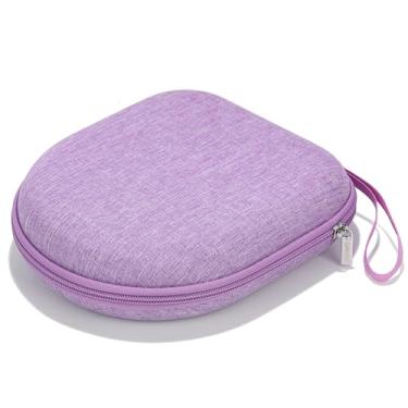 Imagem de Ginsco Capa de fone de ouvido universal compatível com JBL Tune 510BT 720BT, Sony WH-CH 720N/WH-CH520, Soundcore Q20/Q30 BERIBES KVIDIO TOZO etc, capa rígida para transporte de viagem (roxo claro)