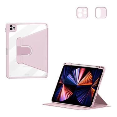 Imagem de Capa Giratória Transparente Para iPad Pro 12.9polegadas 2022/2021 Com Slot Para Caneta