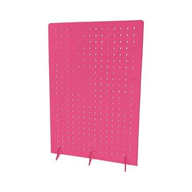 Imagem de Suporte de exibição de pegboard para joias, feiras de artesanato, venda, eventos de fornecedores, ferramentas, organizador de acessórios para quadro de pinos, 2GG 40 cm C x 11 cm L x 60 cm A, rosa