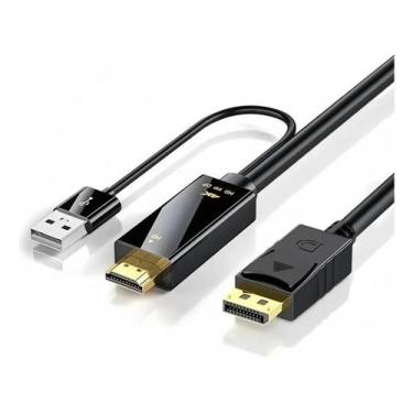 Imagem de Conversor Adaptador Hdmi 2.0 Para Displayport 1,8M Para Dell - Exbom
