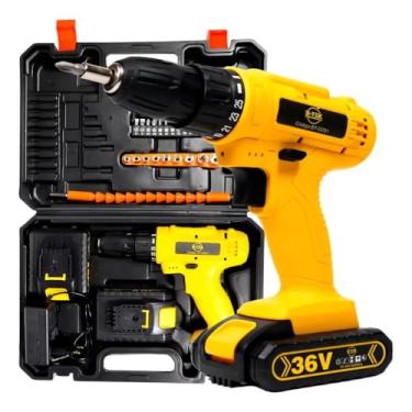 Imagem de Parafusadeira Furadeira 36v 2 Baterias Bivolt Maleta e Acessórios