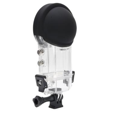 Imagem de Yunseity Caixa de Mergulho Com Câmera de Ação à Prova de água para 360 X5, 50m/164 Pés de Mergulho Subaquático de Proteção de Proteção Com Suporte, Chave Inglesa, Prevenir Folhas de