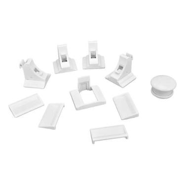 Imagem de Conjunto 4 Travas de Segurança Magnética para Gavetas Armários - Wari