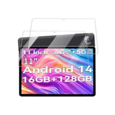 Imagem de Protetor de tela para tablet DOMATON D126 Android 14 de 11 polegadas, filme de vidro temperado 9H antiarranhões fácil de instalar, sem bolhas, pacote com 2