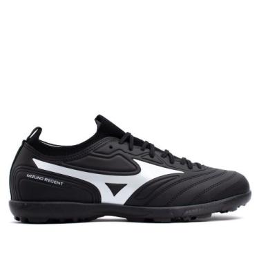 Imagem de Chuteira Society Mizuno Regent AS Preto/branco, Preto, Branco, 42