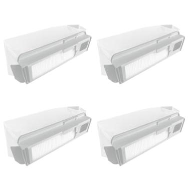 Imagem de HUAYUWA Kit de acessórios para aspirador de pó compatível com NARWAL J4/J4 Lite, peças de reposição para aspirador de pó e limpador de esfregão (4 sacos de pó descartáveis com filtro HEPA)