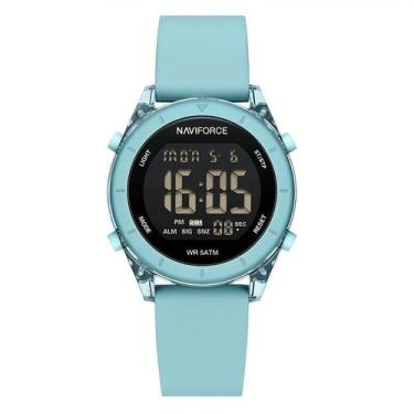 Imagem de Relógio de pulso digital feminino LCD Tela pulseira de silicone 3atm -