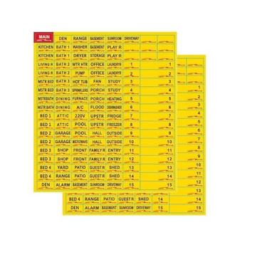 Imagem de LogFaadCoi Etiquetas De Disjuntor Duráveis Premium, 129 Adesivos À Prova D'Água Para Caixa Fusíveis, Fáceis Ler E Instalar (Amarelo, 2)