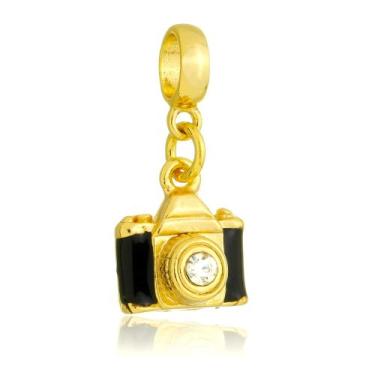 Imagem de Berloque Câmera Fotográfica Banhado a Ouro 18k - Work Semijoias