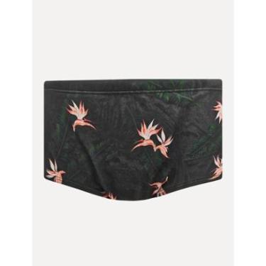 Imagem de Sunga Calvin Klein Swimwear Color Floral Verde Escuro-Masculino