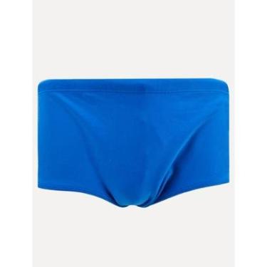 Imagem de Sunga Calvin Klein Swimwear Lisa Tag Lateral Azul Royal-Masculino