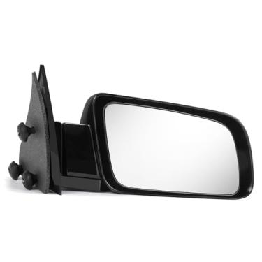 Imagem de PZ Espelho retrovisor do lado direito do passageiro compatível com Chevy C1500 C1500 C2500 C3500 K1500 K2500 K3500 1988-1999, retrovisor de porta direita de caminhão ajustável para GM1320122 15036359