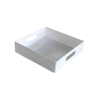 Imagem de Bandeja de acrílico branco quadrada - Acrihome Design Em Acrilicos