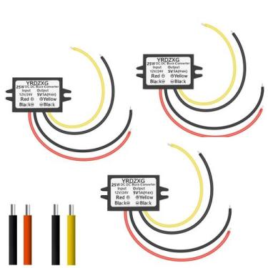 Imagem de Conversor Step-Down YRDZXG 5V 5A 25W DC 12V/24V a 5V