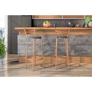 Imagem de BANQUETA NEW DUBAI ALTA COBRE H.2.00.01