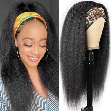 Imagem de Peruca De Cabelo Humano Brasileiro Liso E Crespo Para Mulheres Negras,