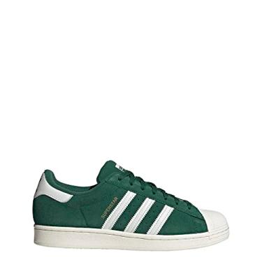 Imagem de adidas Tênis masculino Superstar, Verde escuro/branco central/dourado verde-metálico, 39