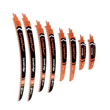 Imagem de Crosstar Lâminas de serra alternativas com borda de arco de dentes japoneses 6 9 12 15 polegadas - Lâminas de poda de madeira 6TPI para aparar árvores, corte de galhos, 8 peças