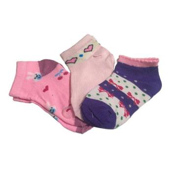 Imagem de Meias infantil Inverno Frio Feminina 2 a 4 anos c/36 pares - Blook