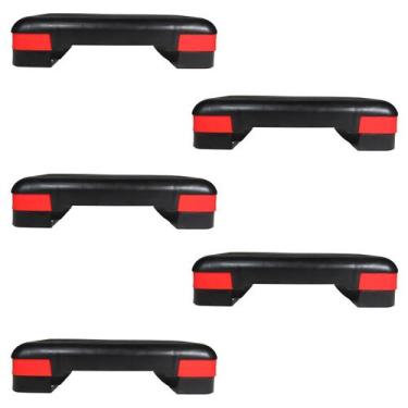 Imagem de  Kit 5 Step 50cm X 28cm X 13cm Ajustável Para Exercícios - TF Injetado