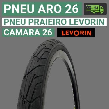Imagem de Pneu Aro 26 Bicicleta Pneu Praieiro Aro 26 Pneu 26 x 1.95 Pneu Balão P