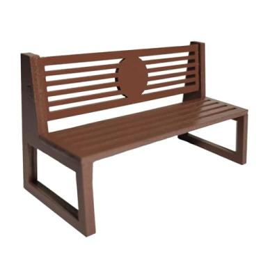 Imagem de Kokiya Acessórios para casa de bonecas em miniatura, escala 1:12, móveis para casa de bonecas, mini banco de madeira, modelo para decoração de jardim de, Style D