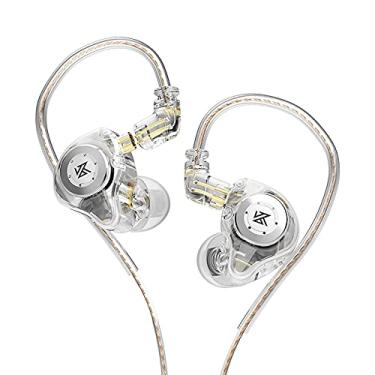 Imagem de H HIFIHEAR Fones De Ouvido Intra-Auriculares Kz Edx Pro Com Driver Dinâmico Magnético Duplo 10 Mm, Alta Fidelidade, Graves Profundos, Fio E Cabo Destacável 2 Pinos Ofc 5N Para Bateristas, Músicos, C
