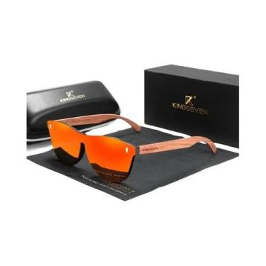 Imagem de Óculos De Sol Retro Polarizados De Madeira Para Homens E Mulheres KING