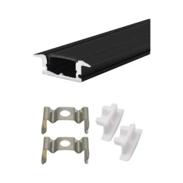 Imagem de Perfil De Alumínio Para Fita LED De 50CM, Canal Recessado Montado Na S
