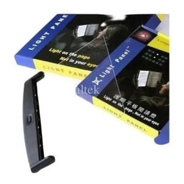 Imagem de 2X Luminaria Leitura Abajur Livro Luz Led Noturna Light Pane