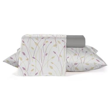 Imagem de Jogo Lençol TEKA Casal Percal 160Fios Misto 4Pçs Todo Estampado Macio 