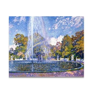 Imagem de Fonte de resfriamento Théo van Rysselberghe: Impressão em tela neoimpressionista belga chave 50 x 60 cm sem moldura