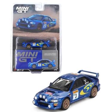 Imagem de Diecast Model Car Compatible with Mini GT 1:64 Subaru Impreza WRC98 1998 Rally Monte-Carlo 3rd Place #3 Limited Edition MGT00975
