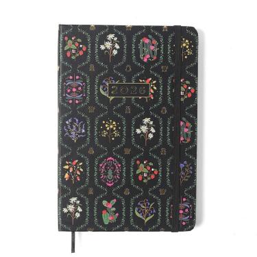 Imagem de Agenda anotações semanal 14x21 Jardim Preta 2026 Cicero