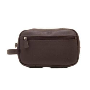 Imagem de Nécessaire em Couro com Fecho em Zíper e Forro Interno - Bertoni, Marr